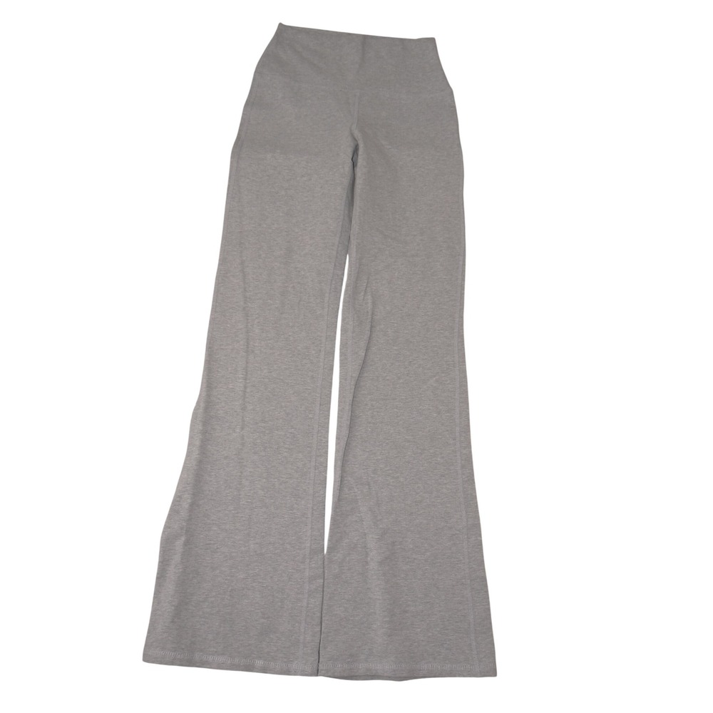 Garage Womens High Waisted Flare Leggings Heather Gray Wide Leg Yoga Pants